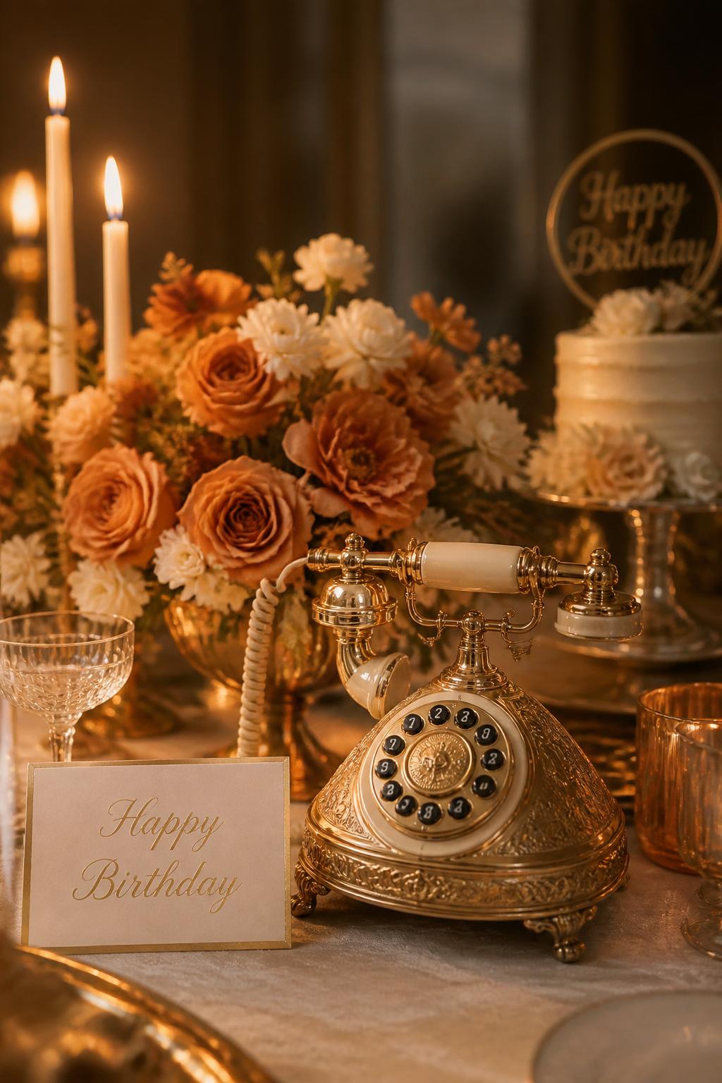 Birthdays & Anniversaries audio guestbook styled by The Party Line